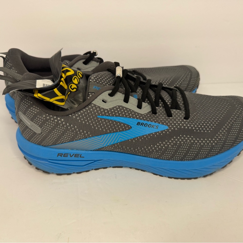 Brooks Revel 6 Men’s Running Shoes Size 11 Gray Blue Energize NEW